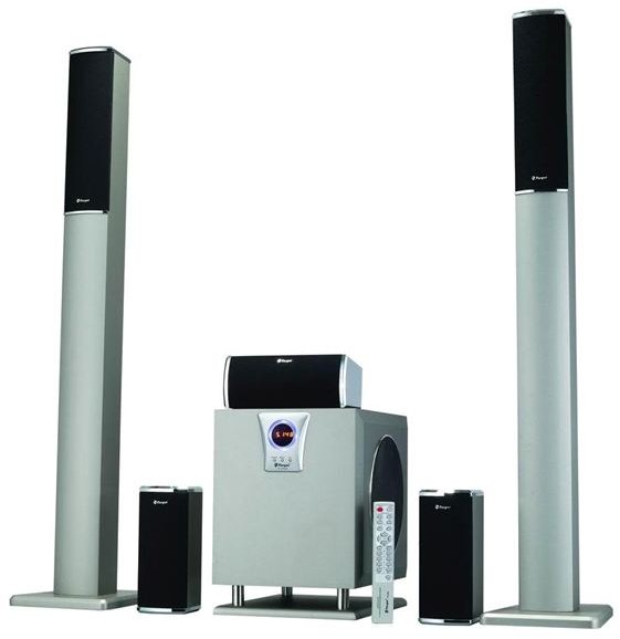 A typical 5.1 surround sound system