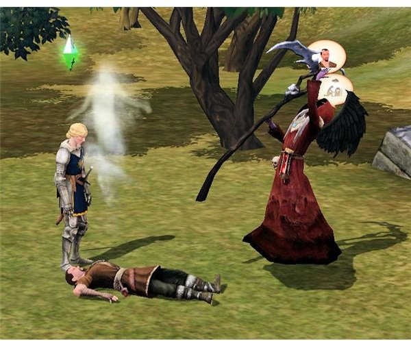 The Sims Medieval death and the Grim Reaper