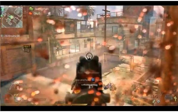 Action Shot of a Modern Warfare 2 Match