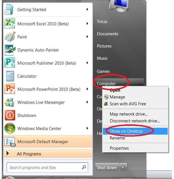 How to Set the My Computer Icon with Windows 7