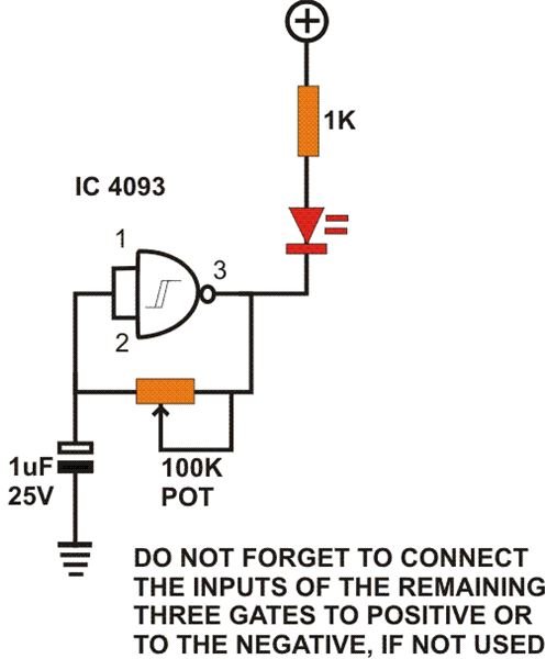 NAND Gate Circuit Designs You can Build - Flasher, Set/Reset Latch, Timer.