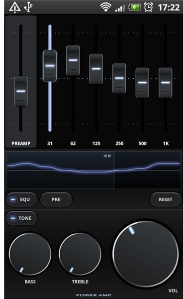 PowerAmp Equalizer Options