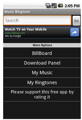 Music Ringtone Android App