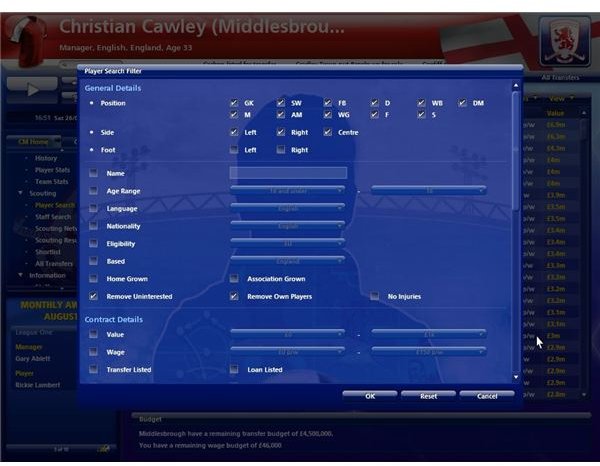 Transfer Players In CM2010 - Identifying Players