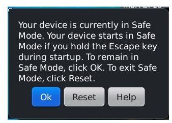 Using Safe Mode in BlackBerry Phones