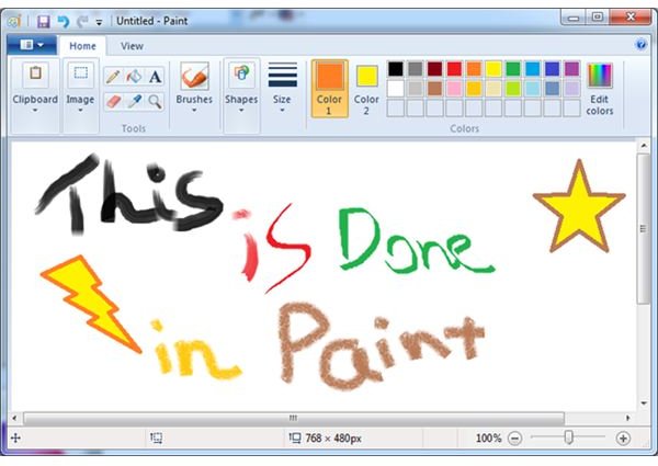 Пропал paint windows 7