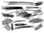 Scribble Brushes by necrosensual art