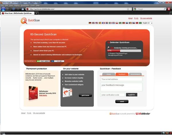 bitdefender online scan