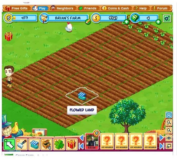 Facebook Games: Green Farm Review -Free computer farming games