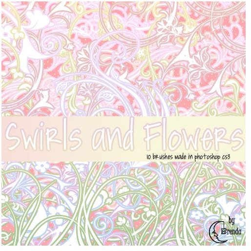 Swirls and Flowers Brushes by Coby17