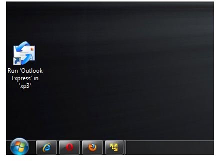 OE shortcut icon in Windows 7