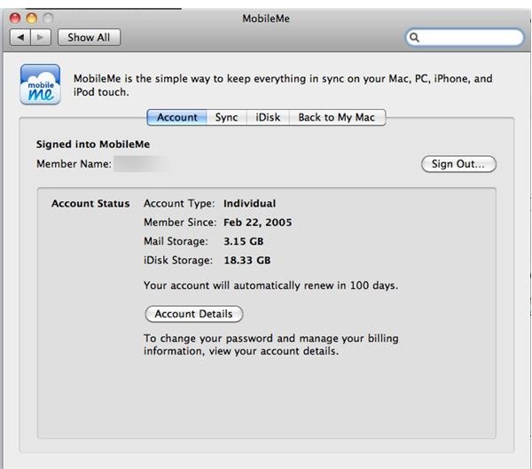 MobileMe Prefs