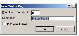 publisher master pages text box