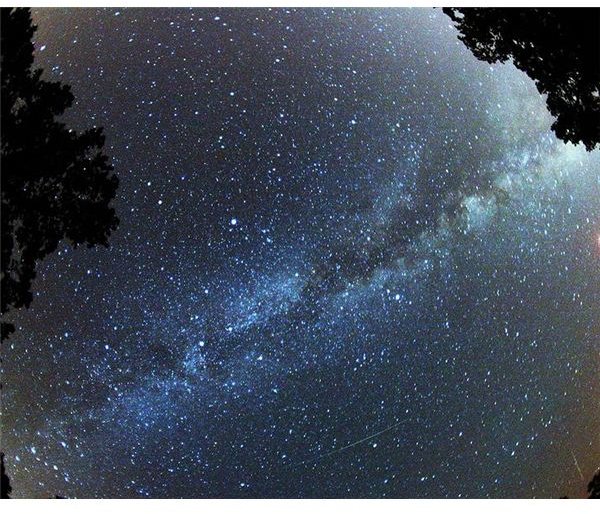 Perseid and the Milky Way