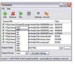 switch audio file converter software review