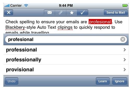 EasyWriter Pro iPhone App