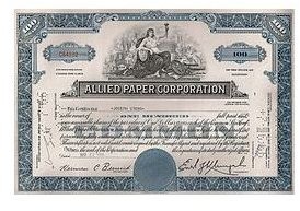 256px-Allied Paper Corporation Stock Certificate 1966