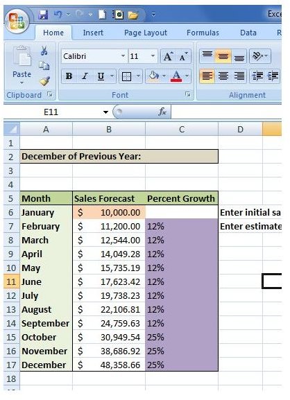 How to Create a Sales Forecast in Excel - Free Excel Sales 