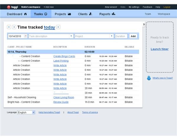 toggl track pomodoro