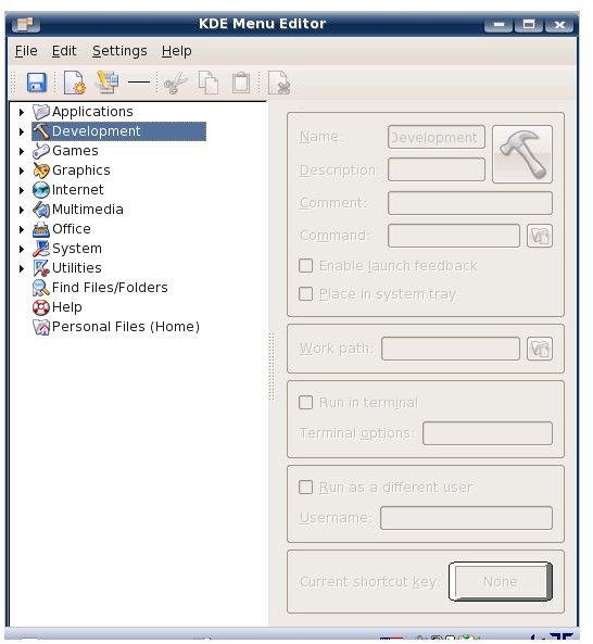 Customize KDE Menu with KDE Menu Editor