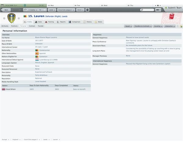 Understanding Player Profiles in Football Manager 2010 – Reports and Statistics
