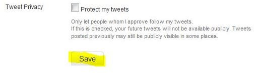 Save Your Twitter Settings