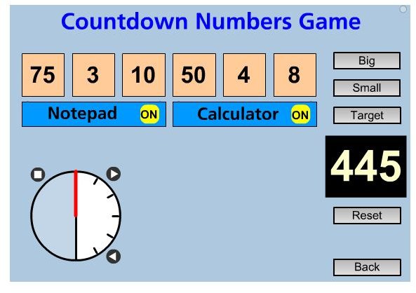 SMART Board Math Games: Countdown