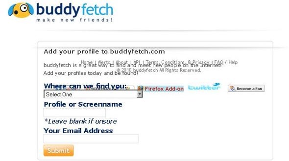 Add Profile to BuddyFetch