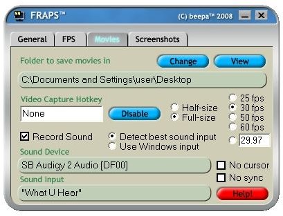 Fraps Video Capture