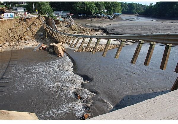Dam Break:  Roughness of Downstream Areas Makes It Difficult To Decide Flood Scenarios Caused By the Break