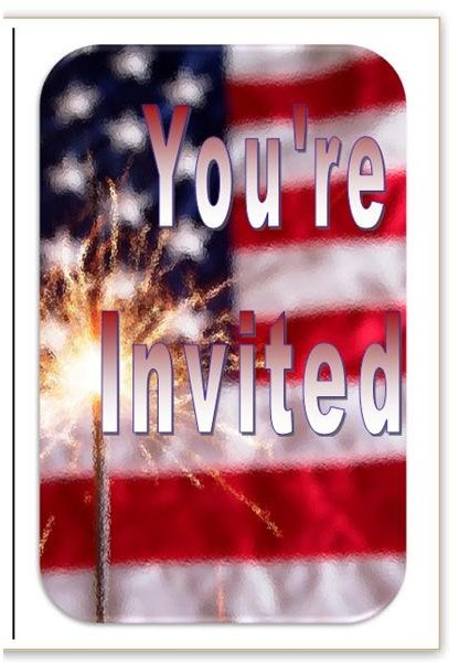 Patriotic Invitation Template