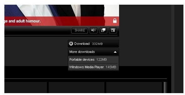 Download videos optimised for Windows Media Player