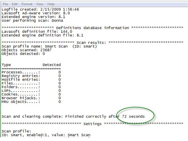 SmartScan using Ad-Aware Pro