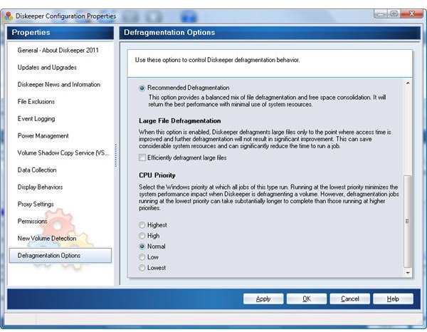 stop diskkeeper 2011 defrag removable drives