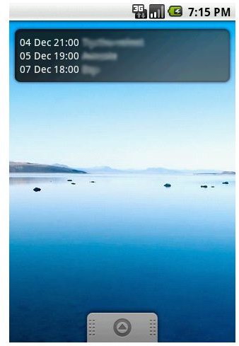 Smooth Calendar Widget for Android