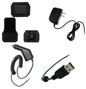 Pouch, Wall Charger, Data Cable and Car Charger