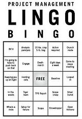 Project Management Lingo Bingo by Popartinc.