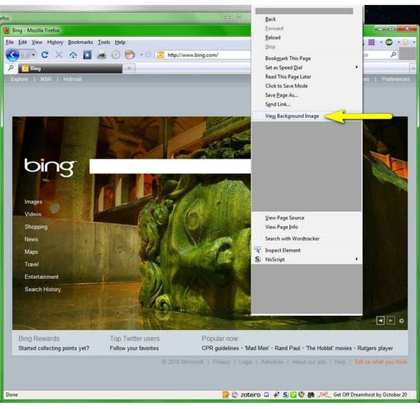 How To Activate View Background Images On Firefox