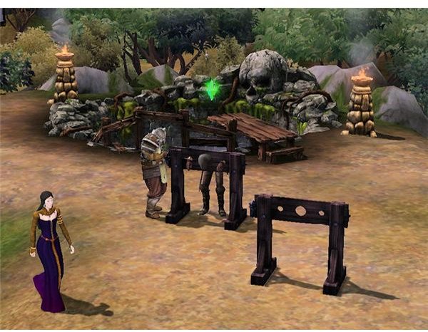 The Sims Medieval Spy Sent to Stocks