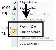 Align to Margin