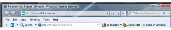LinkedIn Browser Toolbar