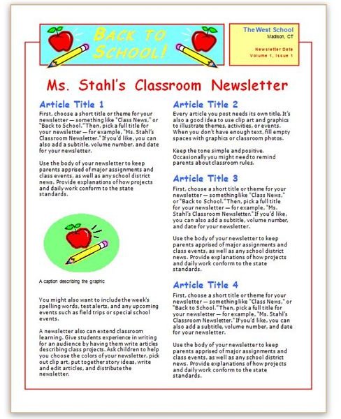 Free Church Newsletter Templates For Microsoft Word Bright Hub