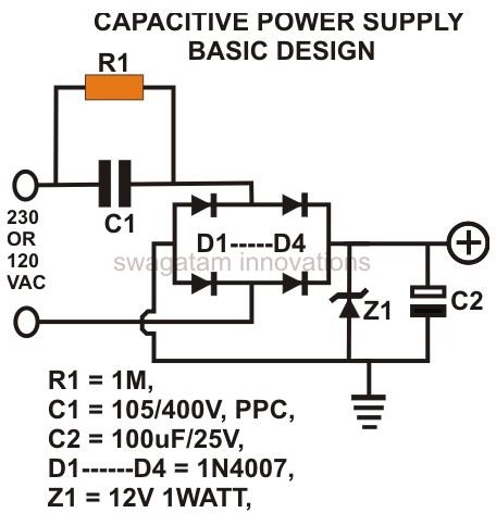 How to Build a Low Cost and Efficient Transformerless Power Supply