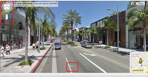 Navigating Google Maps Street View