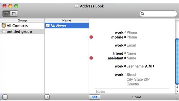 Keeping Track of Your Contacts On Mac OS X