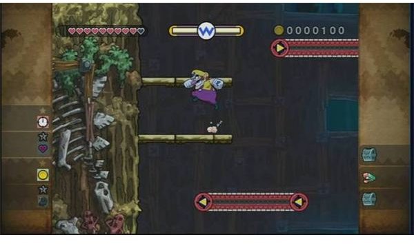 Platforming Gameplay in Wario Land: Shake It!