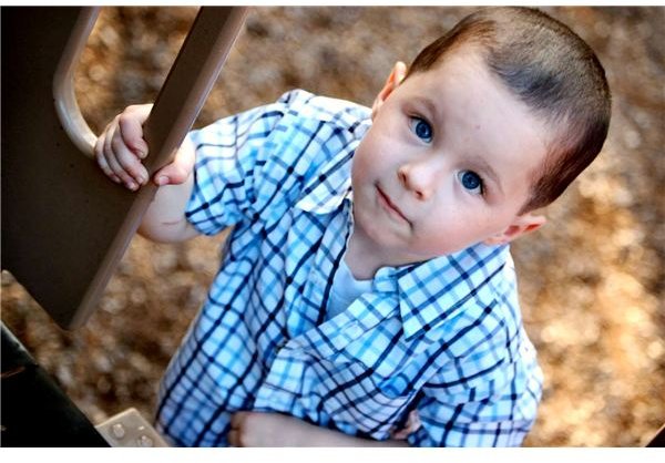 Toddler Looking Up