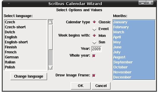 How to Make a Personalized Custom Calendar in Linux with Scribus: Page 1