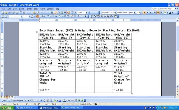 BMI Week 2