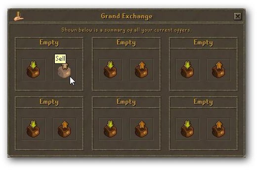 Selling an Item on the Grand Exchange